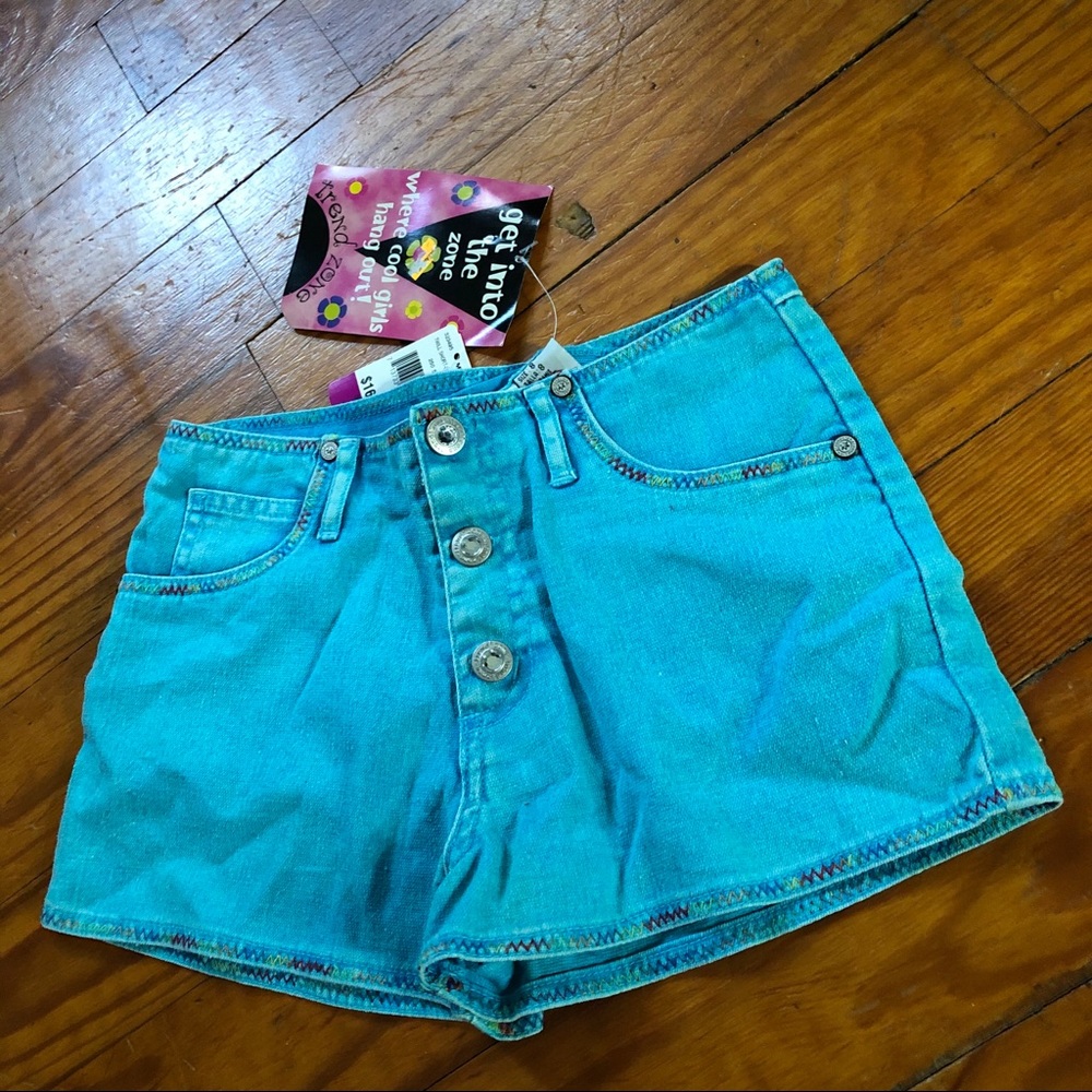 NWT VTG Y2K Girl’s Bright Blue Denim Shorts